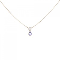 K18YG タンザナイト ネックレス 0.31CT