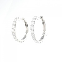 【新品】PT ダイヤモンド ピアス 2.001CT