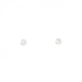 K18WG ダイヤモンド ピアス 0.12CT