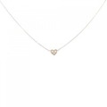 K18YG ハート ダイヤモンド ネックレス 0.03CT