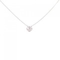 K18PG フラワー ダイヤモンド ネックレス 0.78CT