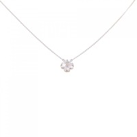 K18PG フラワー ダイヤモンド ネックレス 0.78CT