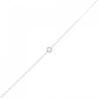 K18WG ダイヤモンド ブレスレット 0.03CT