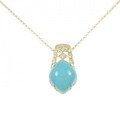 K18YG ターコイズ ネックレス 4.99CT