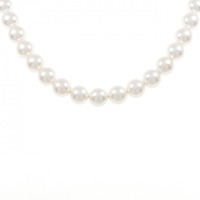 【新品】シルバークラスプ/WGK14 花珠 アコヤパール ネックレス イヤリングセット 7-7.5mm