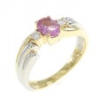 K18YG/PT トルマリン リング 0.38CT