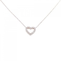 K10PG ハート ダイヤモンド ネックレス 0.30CT