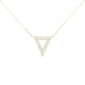 【リメイク】K18YG ダイヤモンド ネックレス 0.25CT