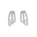 K18WG ダイヤモンド ピアス/イヤリング 0.8CT