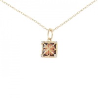 K18YG ガーネット ネックレス