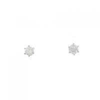PT ソリティア ダイヤモンド ピアス 0.20CT