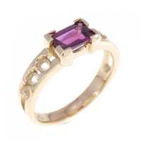 K18PG ガーネット リング