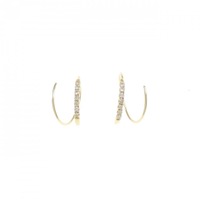 K18YG ダイヤモンド ピアス 0.14CT