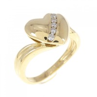 K18YG ハート ダイヤモンド リング 0.10CT