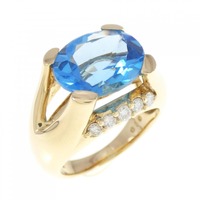 K18YG ブルートパーズ リング