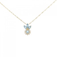 K18YG ブルートパーズ ネックレス