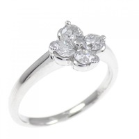 PT フラワー ダイヤモンド リング 0.50CT