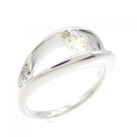 K18WG ダイヤモンド リング 0.353CT