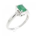 PT エメラルド リング 0.43CT