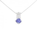 K18WG タンザナイト ネックレス 1.20CT