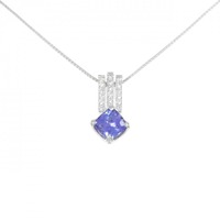 K18WG タンザナイト ネックレス 1.20CT