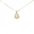 K18YG ダイヤモンド ネックレス 0.09CT
