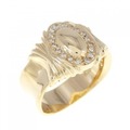 K18YG ダイヤモンド リング 0.13CT