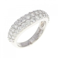 K18WG パヴェ ダイヤモンド リング 1.00CT