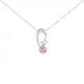 K18WG サファイヤ ネックレス 拡散処理未検査 0.25CT
