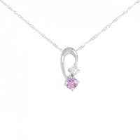 K18WG サファイヤ ネックレス 拡散処理未検査 0.25CT
