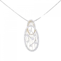 K18WG/K18YG ダイヤモンド ネックレス 0.53CT