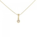 K18YG ダイヤモンド ネックレス 0.09CT