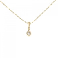 K18YG ダイヤモンド ネックレス 0.09CT