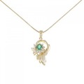 K18YG エメラルド ネックレス 0.66CT