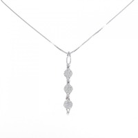 K18WG 2WAY ダイヤモンド ネックレス 0.50CT