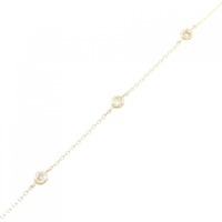 K18YG ダイヤモンド ブレスレット 0.21CT