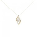 【リメイク】K18YG フラワー ダイヤモンド ネックレス 0.30CT