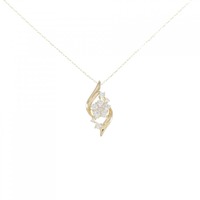 【リメイク】K18YG フラワー ダイヤモンド ネックレス 0.30CT