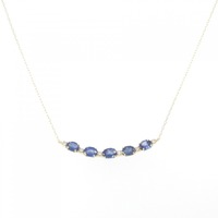 【新品】K18YG サファイヤ ネックレス 1.25CT