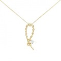 K18YG ダイヤモンド ネックレス 0.10CT