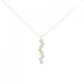 【リメイク】K18YG ダイヤモンド ネックレス 0.15CT