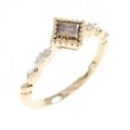 K18PG ダイヤモンド リング 0.370CT