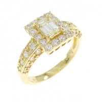 K18YG ダイヤモンド リング 0.407CT