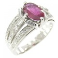 PT ルビー リング 0.90CT