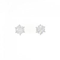 【新品】PT ダイヤモンド ピアス 1.00CT 1.01CT D SI2 3EXT