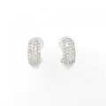K18WG パヴェ ダイヤモンド ピアス/イヤリング 1.00CT
