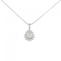 PT ダイヤモンド ネックレス 2.108CT I I1 ペアシェイプ
