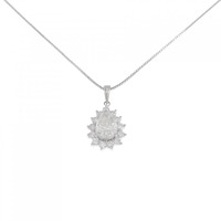 PT ダイヤモンド ネックレス 2.108CT I I1 ペアシェイプ