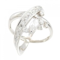 PT ダイヤモンド リング 0.377CT F SI1 マーキスカット