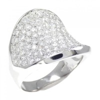 PT パヴェ ダイヤモンド リング 2.10CT